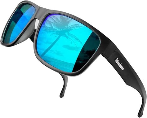 Gafas De Sol Polarizadas XL Para Hombres Lentes Espejados Azules