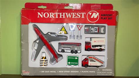 Daron Realtoy Northwest Airlines Airport Playset Review Youtube