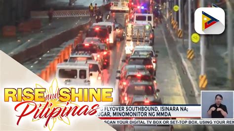 EDSA Kamuning Timog Flyover Southbound Isinara Na Trapiko Sa Lugar