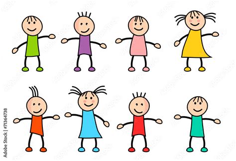 Petits Bonhommes Stock Vector Adobe Stock