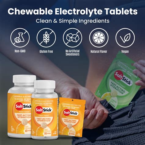Snapklik.com : SaltStick Electrolyte FastChews - 120 Count Orange