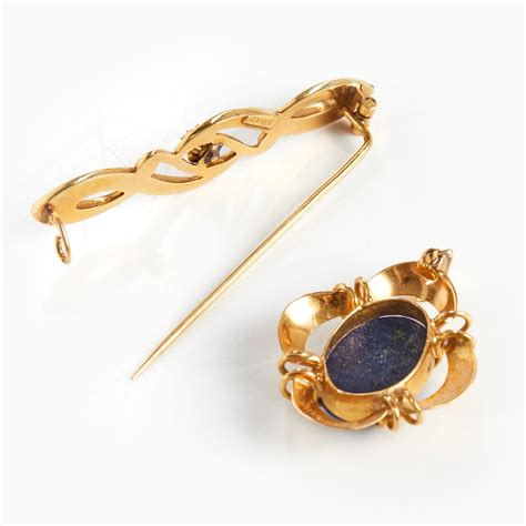 Images For 2515705 PENDANT And BROOCH 18k Gold With Lapis Lazuli