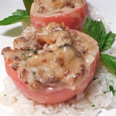 Rice And Beef Stuffed Tomatoes Recipe