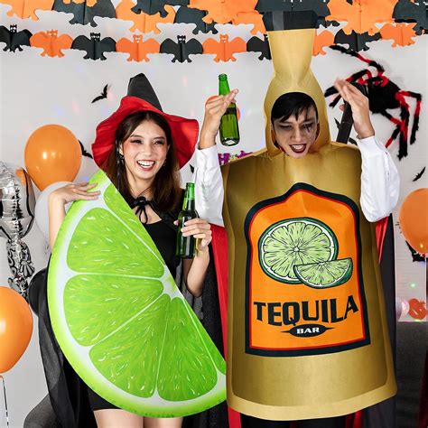 Tequila Bottle And Lime Slice Couples Costume Review Discover