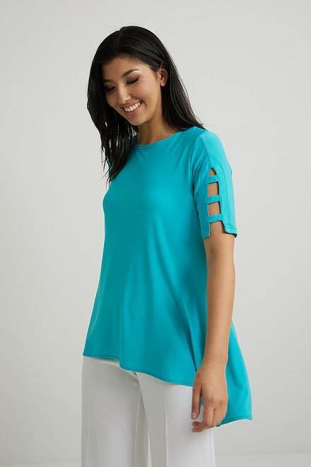 Joseph Ribkoff Cut Out Sleeve Top Style 222079 1ère Avenue Top