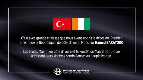 T Rkiye Maarif Vakf On Twitter C Est Avec Grande Tristesse Que Nous