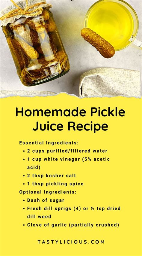 Easy Pickle Juice Recipe Homemade Pickle Juice Recipe How To Make