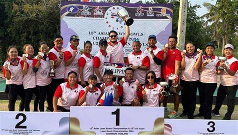 Ph Nagbulsa Ng Golds Sa Asian Lawn Bowls Championships Police Files