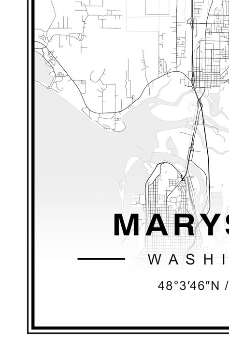 Marysville Washington Map - Etsy