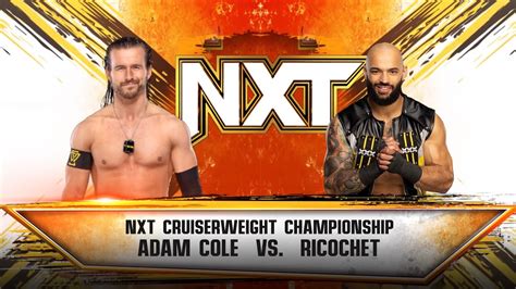 WWE2K23 Adam Cole Vs Ricochet For The NXT Cruiserweight Championship