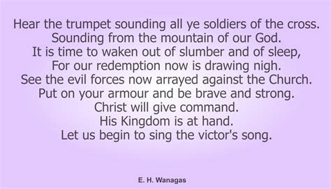 Hear The Trumpet Sounding All Ye Soldiers Of The Cross New Images