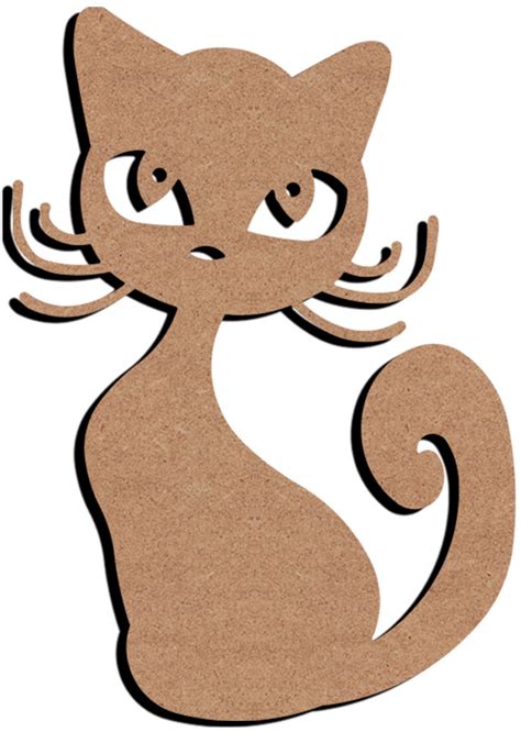 MDF Figuur Kat 26 Cm Hobbygroep