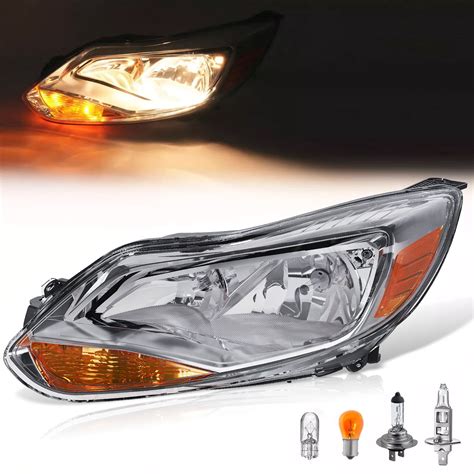 Kojem Left Headlights For 2012 2014 Ford Focus 4 Door Driver Side