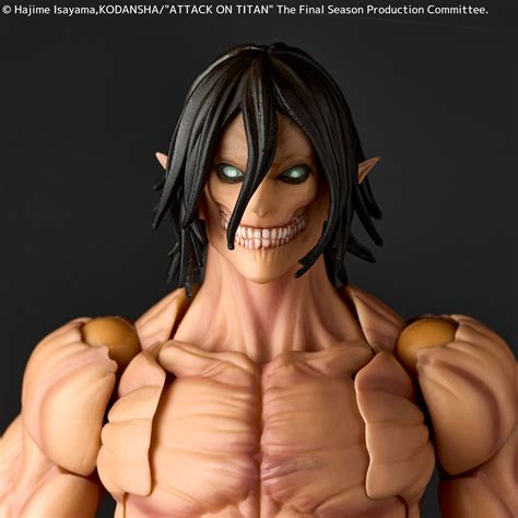 Action Figure Attack On Titan - Attack on Titan Eren Yeager Titan Revoltech Amazing Yamaguchi Action Figure