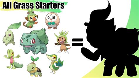 All Grass Starters Pokémon Fusion Unevolved YouTube