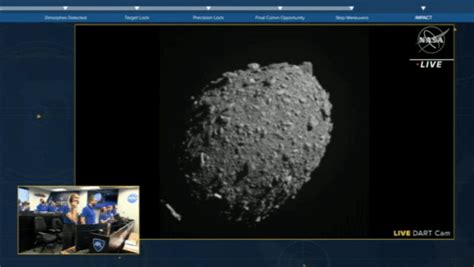 Watch The Moment Nasas Dart Spacecraft Crashed Into An Asteroid Mit