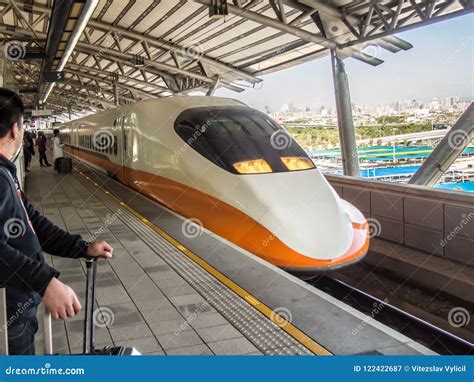 Taiwan High Speed Rail Train Editorial Photography - Image of railroad ...