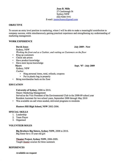 Australian Resume Examples Templates