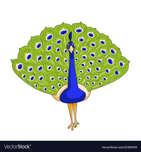 Peacock Bird Icon Royalty Free Vector Image Vectorstock