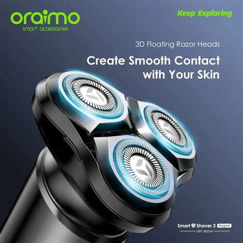 Oraimo Smartshaver Dual Ultra Thin Rotary Electric Shaver Gadstyle Bd