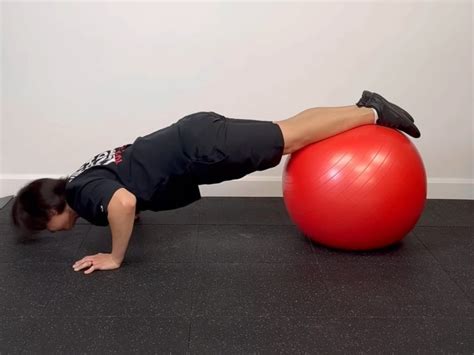 Swiss Ball Push Up Plus — Rehab Hero