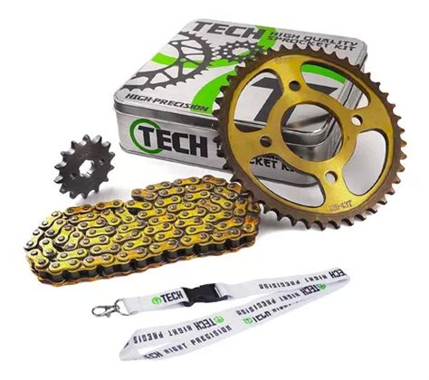 Kit Transmision Bajaj Rouser Cadena Reforzada Tech Env O Gratis