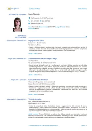 CV Ilaria Alovisio PDF