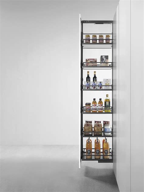 Kitchen Storage Rack Tall Larder Unit Pull Out Wire Basket Kitchen