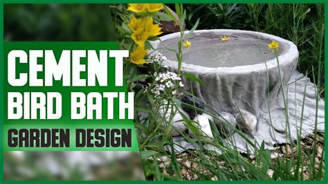 CEMENT BIRD BATH For GARDEN DIY Do It Youself Free Tutorial