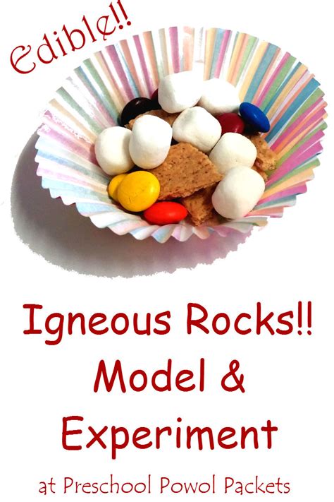 Edible Igneous Rocks Model Science Experiment | Preschool Powol Packets