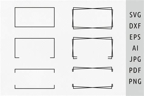 Rectangle frame svg files for cricut, Border svg (1959136)