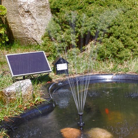 Pompe Fontaine Solaire De Bassin Batterie Led 250L KSP2 Jet D Eau