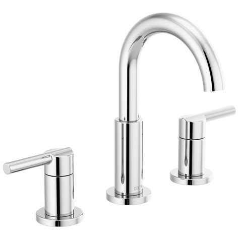 Two Handle Widespread Bathroom Faucet In Chrome 35749lf Delta Faucet