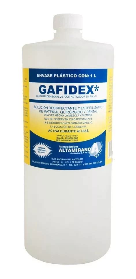 Solucion Esterilizante Glutaraldehido Gafidex Medica Depot Mebuscar