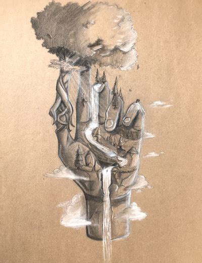 Surrealism Hand Drawings