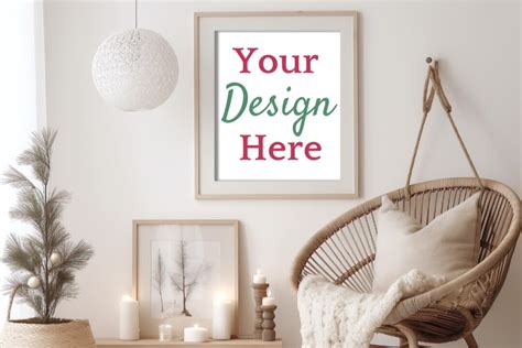 Scandinavian Christmas Interior Mockup Graphic By Lara S Designs