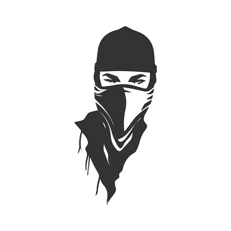 premium vector face   ninja mask vector illustration desing