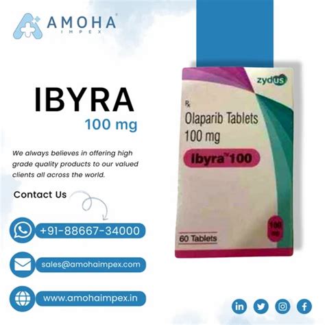 Ibyra Olaparib Mg Tablet At Rs Box Olaparib Tablets In