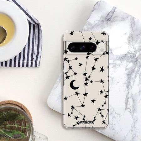 Lovecases Black Stars And Moons Gel Case For Google Pixel Pro