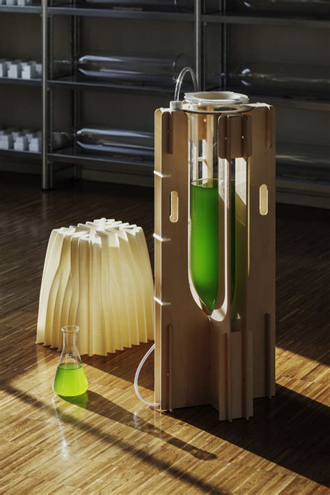 This Biophilic Air Purifier Converts Algae Into A Plastic Alternative