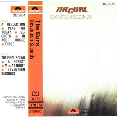 The Cure Seventeen Seconds Cassette Audio Rakuten