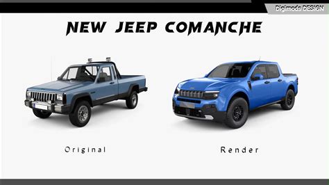 Jeep Comanche Gets Virtually Revived As A Four Door Xlt Compact