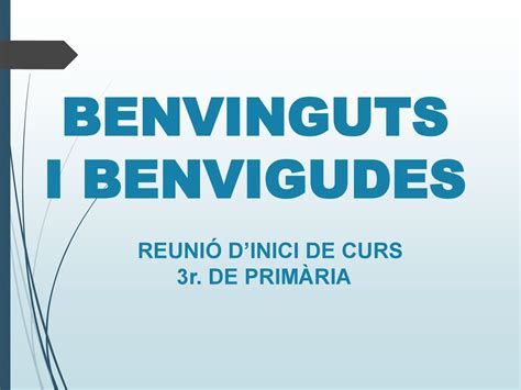 Benvinguts I Benvigudes Ppt Descargar