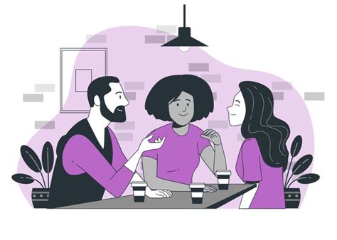 social interaction customizable cartoon illustrations bro style