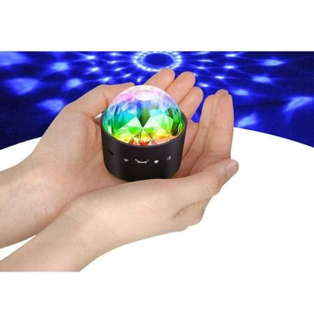 Mini disco ball light, YIKANWEN voice control disco party lights stage ...