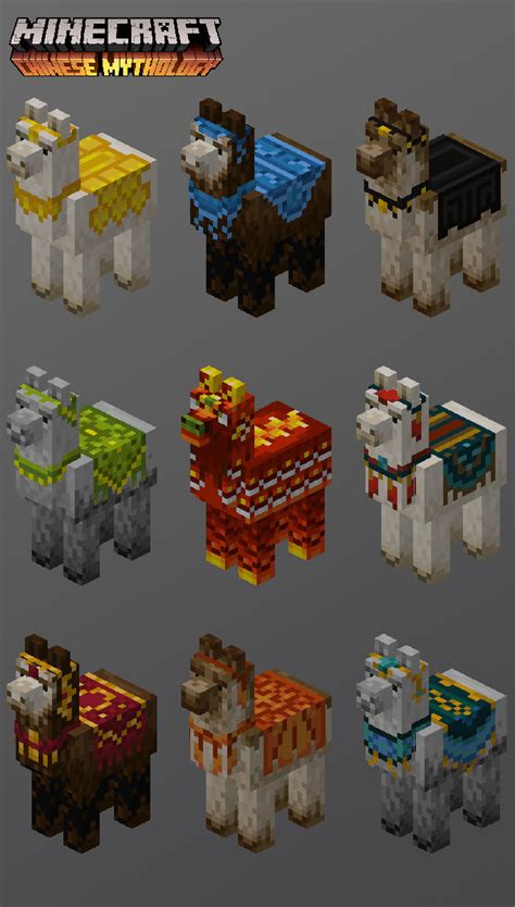 Artstation Minecraft Llama Textures