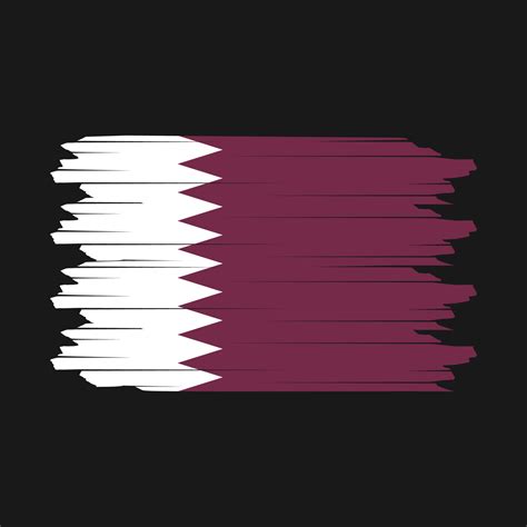 Vetor De Pincel De Bandeira Do Qatar Vetor No Vecteezy