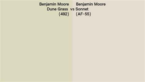 Benjamin Moore Dune Grass Vs Sonnet Side By Side Comparison