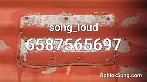 Songloud Roblox Id Roblox Music Codes