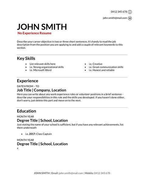 Free Resume Templates Download How To Write A Resume In 2024